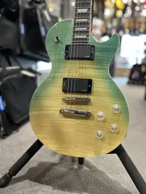 Epiphone - Les Paul Modern Figured - Caribbean Blue Fade w/EMG Pickups 2